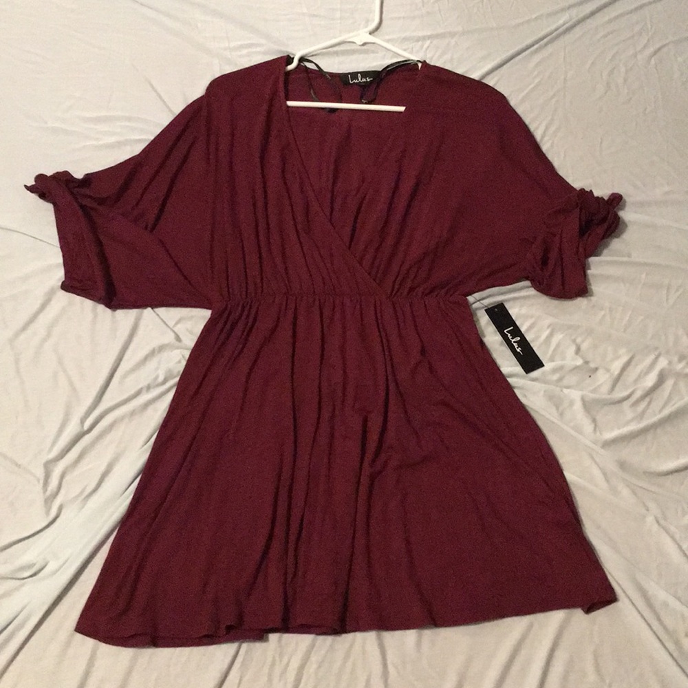 Burgundy LuLus dress
